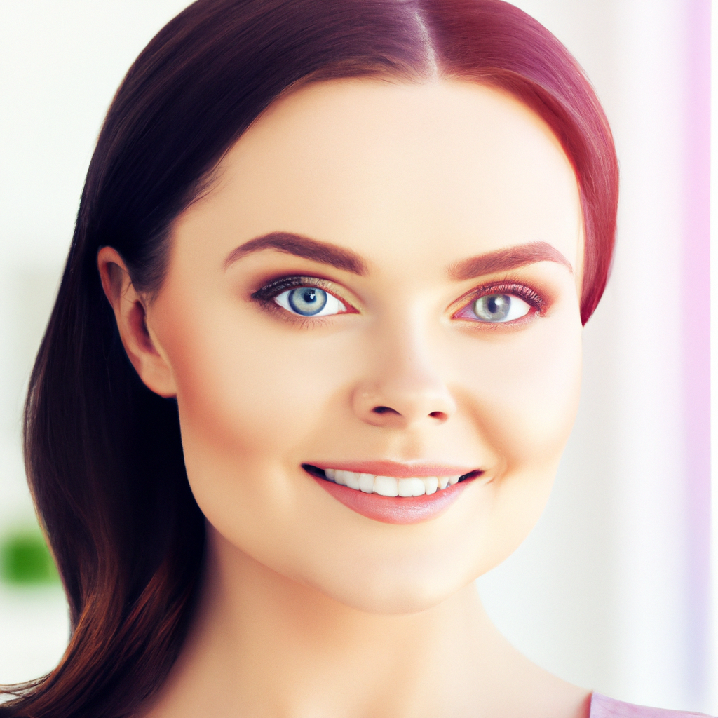 Portrait: happy person with fresh skin